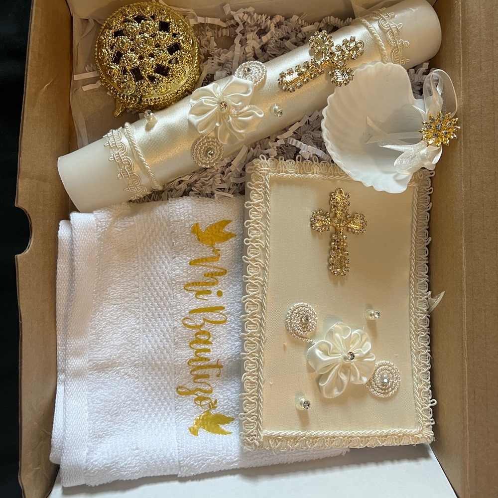 Baptism candle set